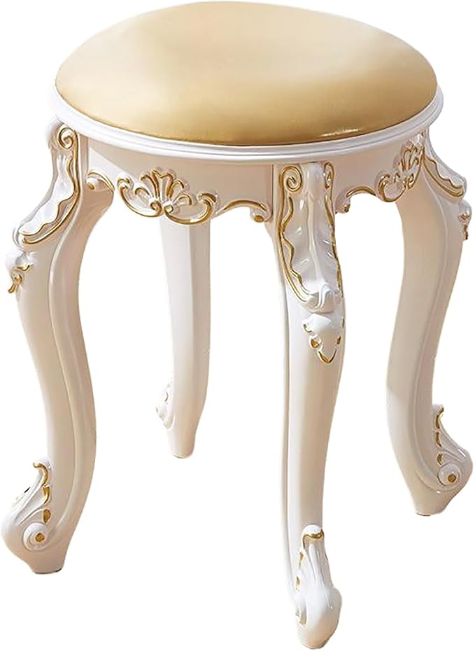 Vintage Vanity Stool Vanity Chair, Round & Rectangular Makeup Stool, Cute by Unknown