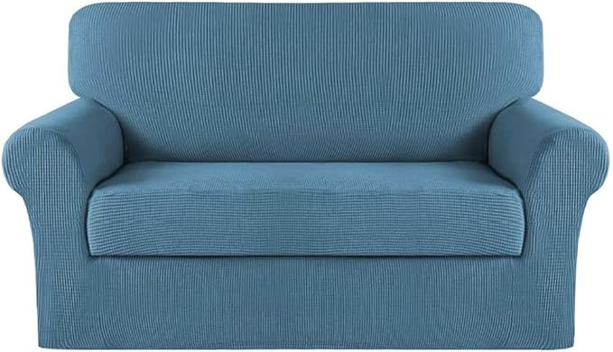 Turquoize Stretch Sofa Slipcover 2 Pieces Sofa Cover Couch Cover by Turquoize