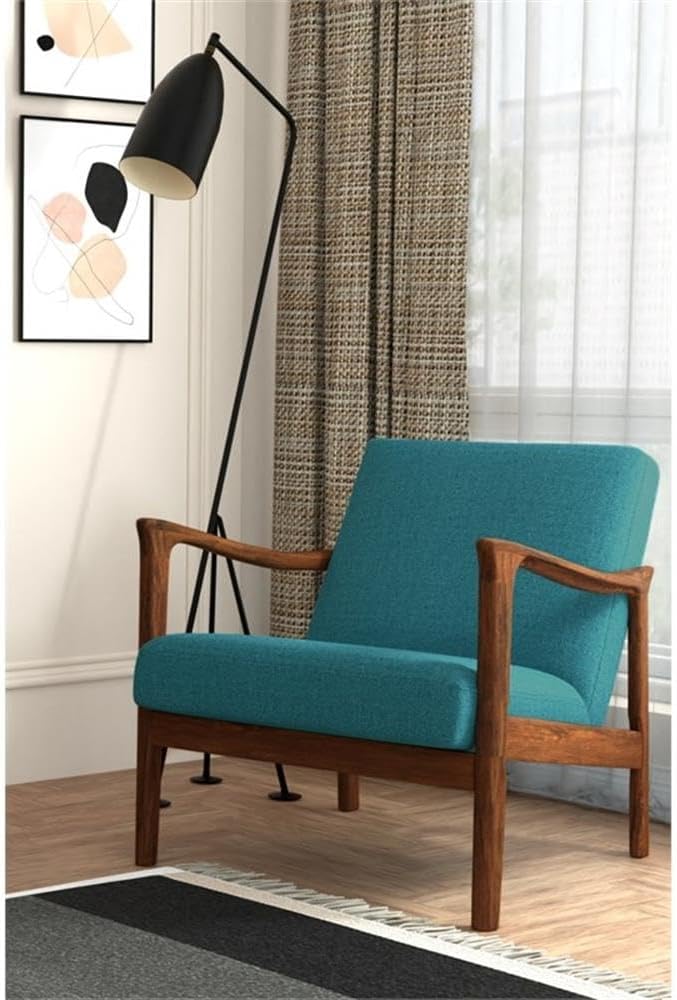 Alpine Furniture Zephyr Lounge Chair in Turquoise - Image 2