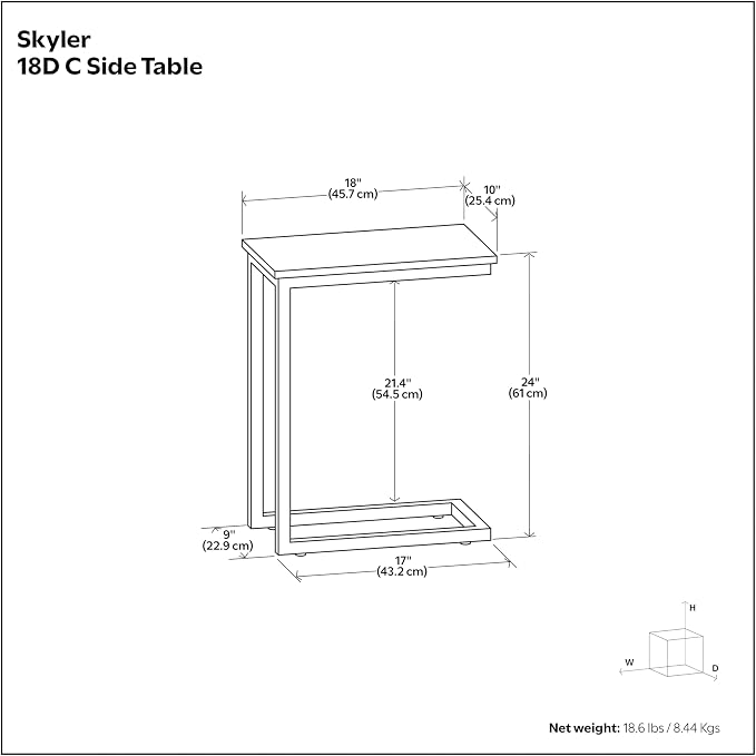 SIMPLIHOME Skyler Metal Table - Image 9
