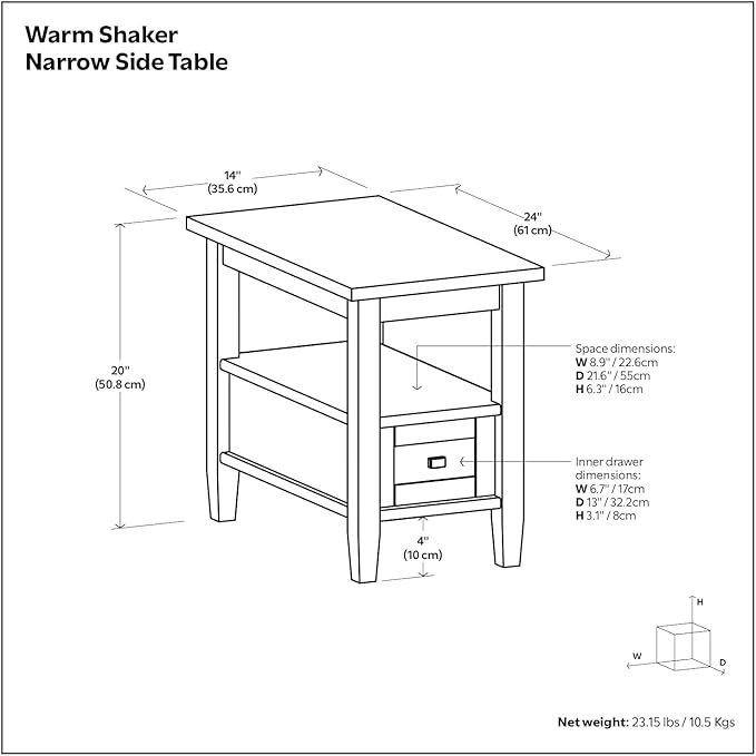 SIMPLIHOME Warm Shaker Solid Wood Transitional-Style 48-inch Wide Coffee Table - Image 14