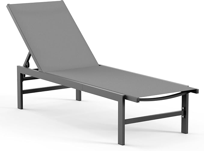Vexwalx Outdoor Lounge Chair for Pool, Aluminum Chaise Lounge Chairs by Vexwalx