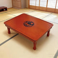 Folding Coffee Table, Japanese-Style Square Low Wood Table, by Unknown