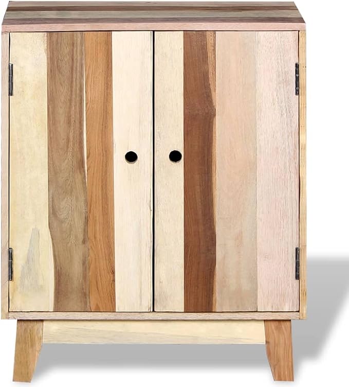 Sideboard Cabinet with 2 Doors, Reclaimed Wood Storage Console Table - Image 9