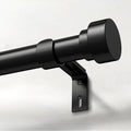 Extra Long Curtain Rods for Windows 32 to 170 Inch, 1 Inch Black Heavy Duty by IFELS