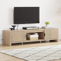 FATORRI TV Stand for TVs up to 75/65/55 Inch, Wood Entertainment Center by FATORRI