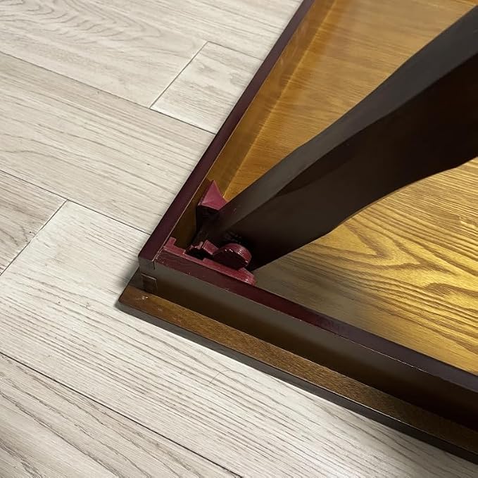 Rustic Wooden Korean Coffee Table Folding Legs, 24 x 24 inches - Image 7