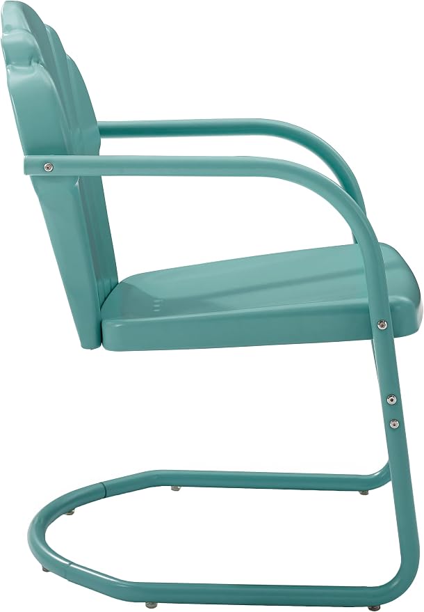 Crosley Furniture Tulip 2-Piece Outdoor Chair Set, Retro Metal Patio Chairs - Image 5