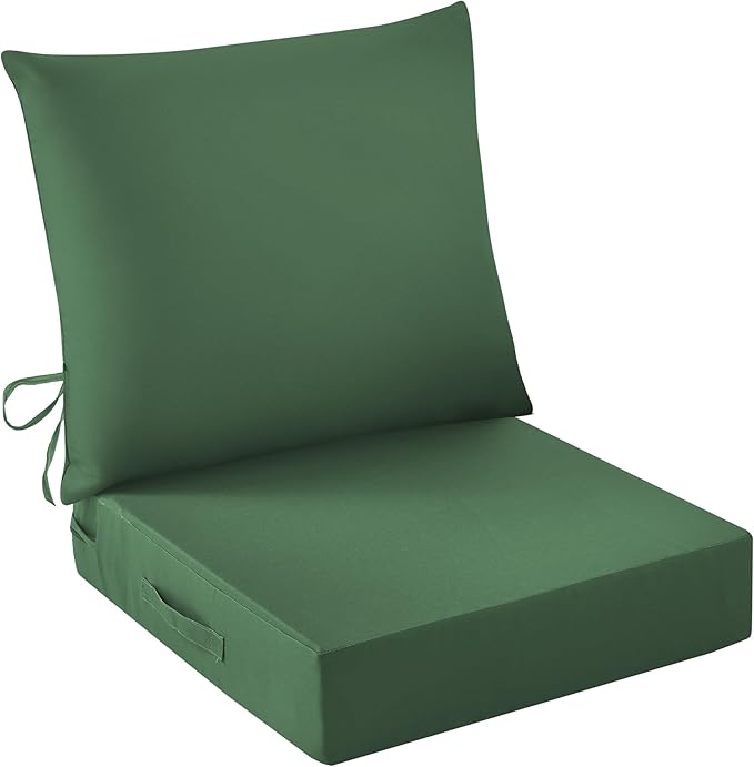 IASEAHK Outdoor Seat Cushion Set, Waterproof & Fade Resistant Patio Chair by IASEAHK