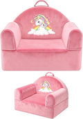 Kids Sofa Chair with Removable Washable Cover & Magic-Tape Backrest Toddler by laapee