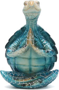 VVGIFTS Sea Turtle Meditation Yoga Decor, Garden Figurine Sea Turtle Meditating by Qifuyeah