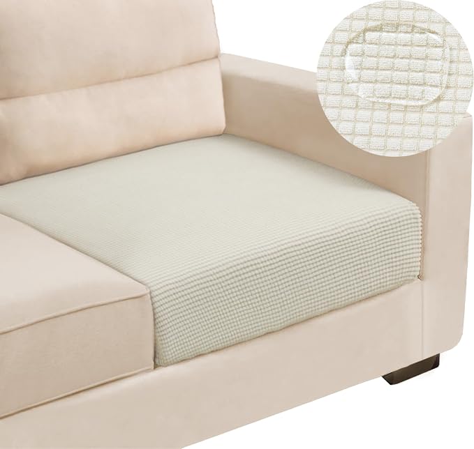 Water Repellent Couch Cushion Covers Single Seat Cushion Cover, Stretch by TOPYUMH
