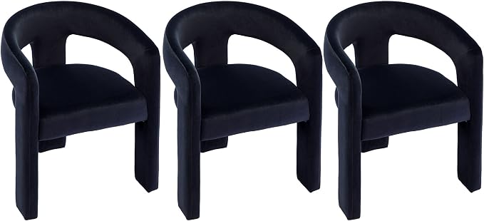 VESCASA Velvet Barrel Dining Chair by VESCASA