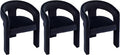 VESCASA Velvet Barrel Dining Chair by VESCASA