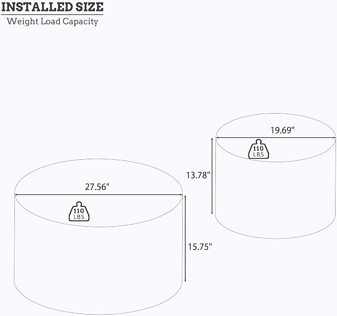 Nesting Coffee Table Set of 2 - Image 2