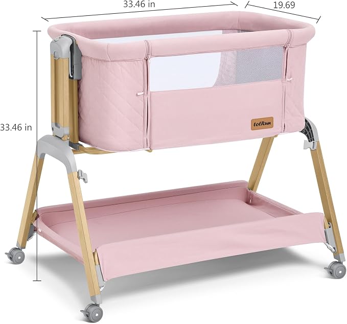TotRun Bassinet Bedside Sleeper, Rocking Bassinets - Image 8