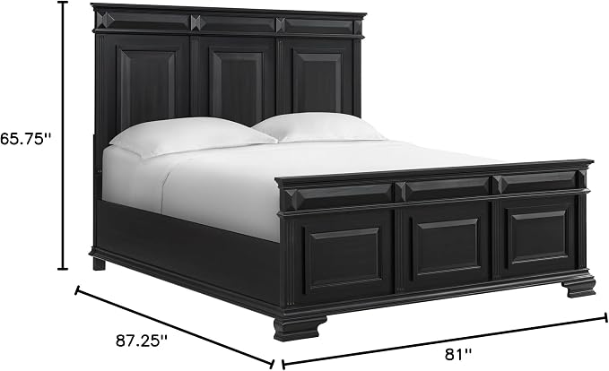Picket House Furnishings Sumner King Panel 5PC Bedroom Set in Black - Image 3