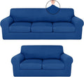 HunnmingRe Sofa Covers for 3 Cushion Couch Stretch Sofa and Loveseat Covers Set by HunnmingRe