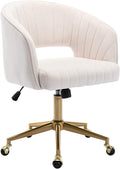 Home Office Chair Swivel Velvet Desk Chair Accent Armchair Upholstered Modern by KCC