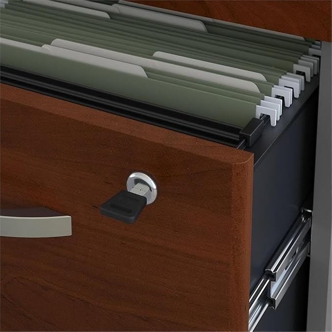 Bush Business Furniture Echo 3 Drawer Mobile File Cabinet in Modern Gray - Image 6