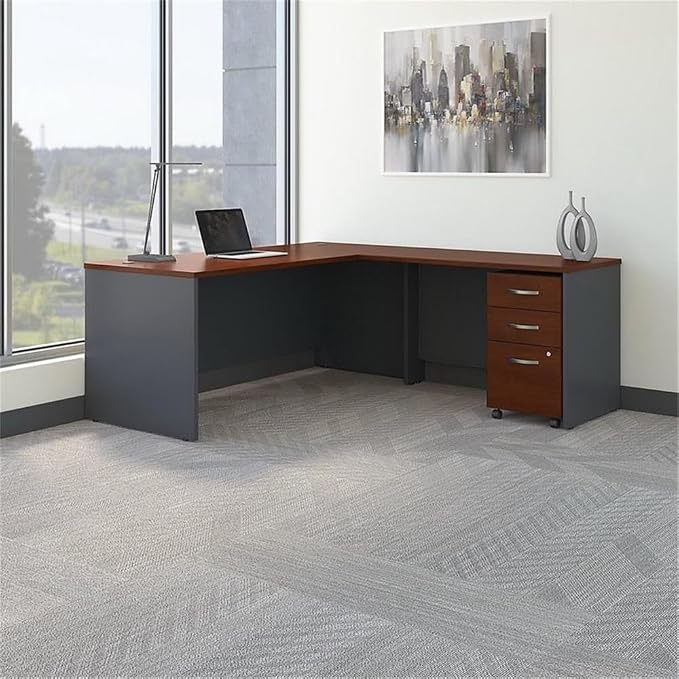 Bush Business Furniture Echo 3 Drawer Mobile File Cabinet in Modern Gray - Image 2