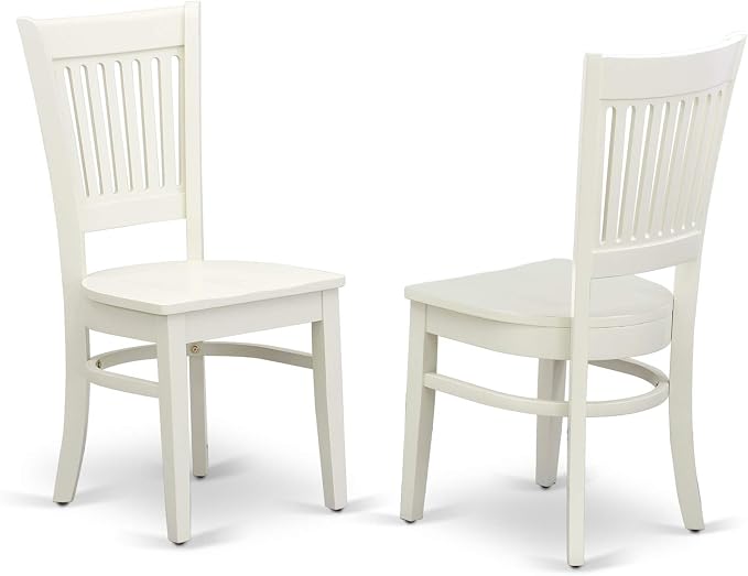 East West Furniture NDVA3-LWH-W 3 Piece Modern Dining Table Set Contains a - Image 4
