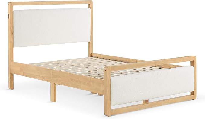 KISLOT 3 Pieces Bedroom Set, Wood Bed Frame - Image 9