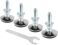 4 Set M10 Leveling Feet with 4-Pronged T Nut, Adjustable Leg Levelers Heavy by Zernmiarder