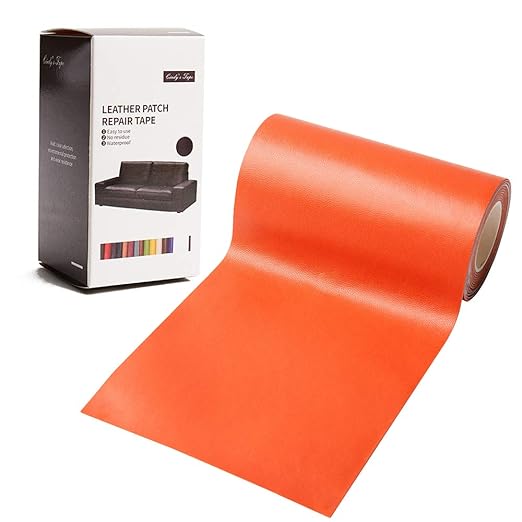 Leather Repair Patch Kit Orange 4 x 60 inch Leather Repair Tape Self Adhesive by Cindy%27s+Tape