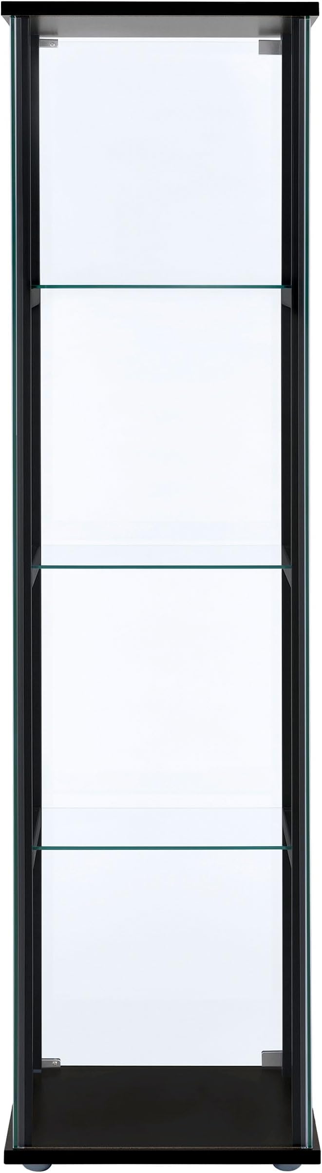 Coaster Home Furnishings Cyclamen 64-inch 5-Tier Clear Tempered Glass Curio - Image 7