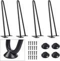 SMARTSTANDARD 12 Inch Heavy Duty Hairpin Furniture Legs, Metal Home DIY Projects by SMARTSTANDARD