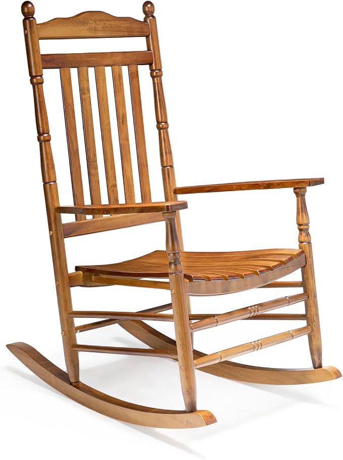 VINGLI Wooden Rocking Chair Outdoor, Patio Rockers by VINGLI