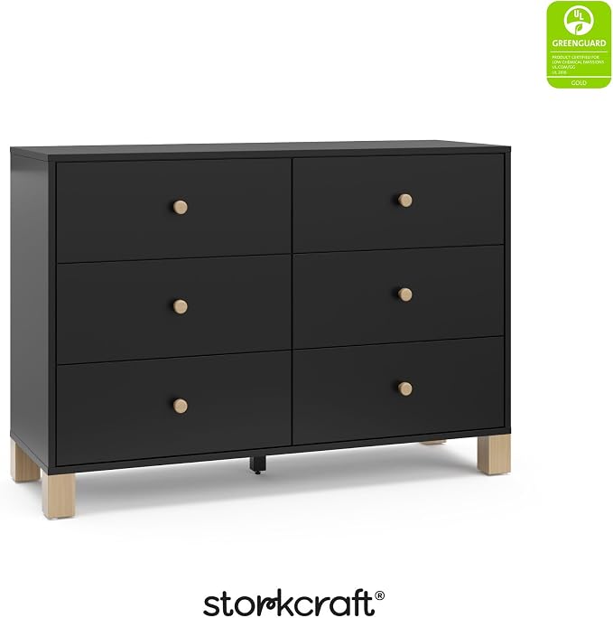 Storkcraft California 6-Drawer Double Dresser - Image 9