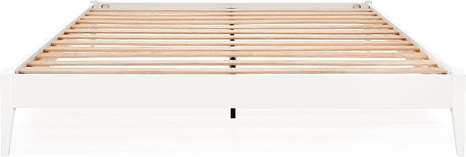 Bme Dinkee Signature Ivory White King Bed Frame Without Headboard - Image 3
