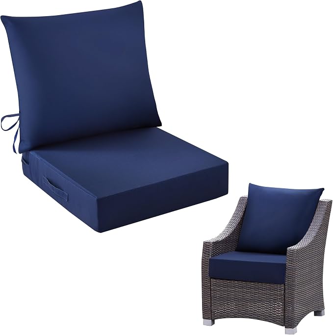 IASEAHK Outdoor Chair Cushions, 24 x 24 Inch Outdoor Cushion by IASEAHK
