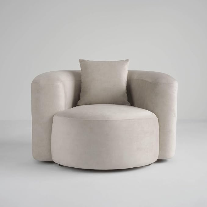 Acanva Luxury Modern Tight Curved Back Velvet Sofa, Minimalist Style Comfy Couch - Image 8