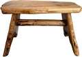 Natural Edge Cedar Wood Tree Stump Indoor/Outdoor Stool, Garden Bench, Night by TJGlobal