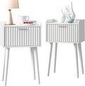 LAATOOREE Nightstand Set of 2, Small Bed Side Table by LAATOOREE