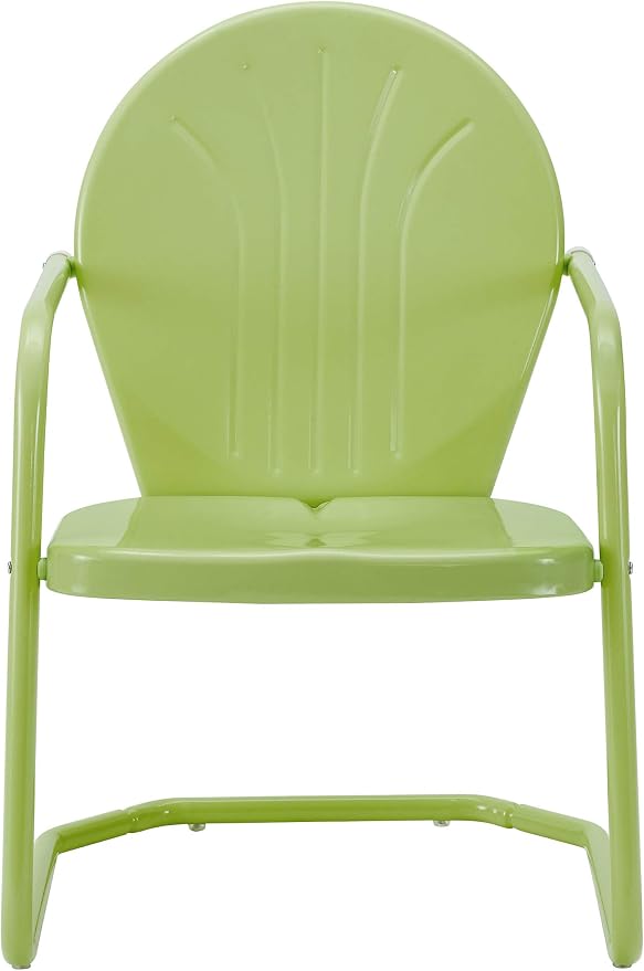 Crosley Furniture Griffith Outdoor Chair, Retro Metal Patio Chairs - Image 4