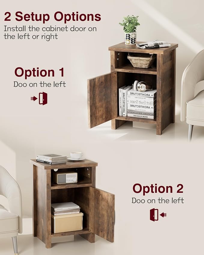 YESHOMY Farmhouse Modern Nightstand - Image 5