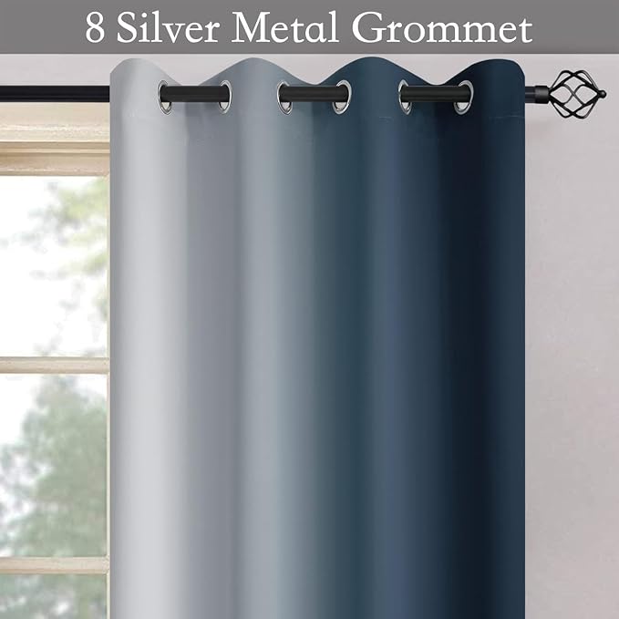 SimpleHome Ombre Room Darkening Curtains - Image 4