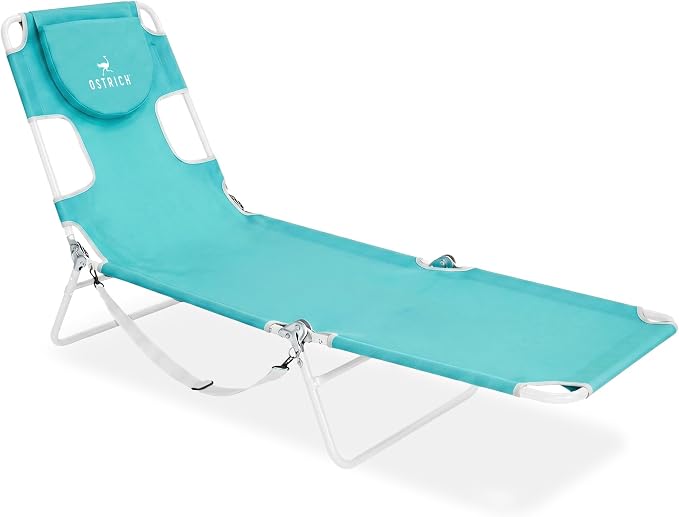 Ostrich the Original Chaise 72 x 22 Inch Lounge Portable Reclining Lounger by OstrichProducts
