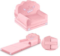 Toddler Chair and Kids Couch, 2-in-1 Fold Mini Sofa & Lounger Comfy, Reinforce by laapee