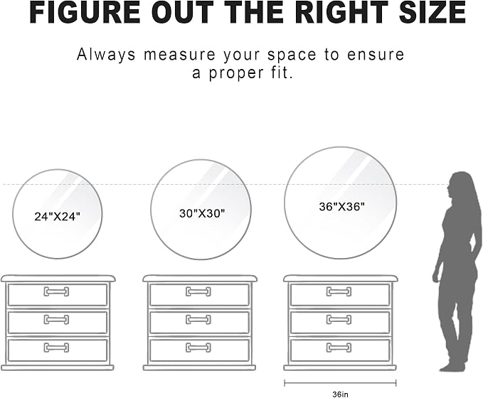 Tanmicoshomy Round Wall Mirror 30 Inch, Natural Shell Framed Circle Mirrors - Image 6