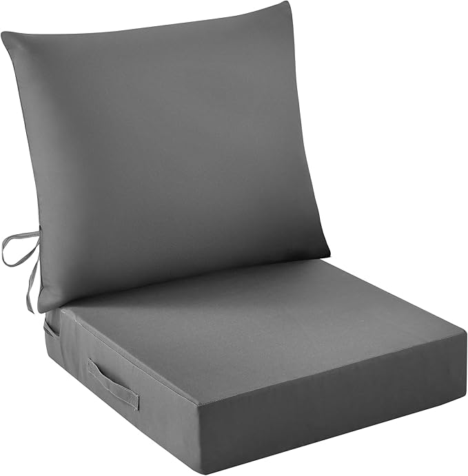 IASEAHK Outdoor Seat Cushion Set, Waterproof & Fade Resistant Patio Chair by IASEAHK
