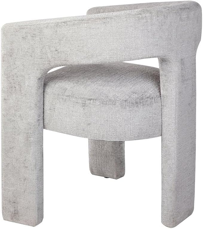 Jofran Gwen Jacquard Upholstered Accent Chair, Modern Luxury Plush Sculptural - Image 6