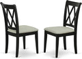 East West Furniture CLC-BLK-C Clarksville Dining Room Chairs by EastWestFurniture