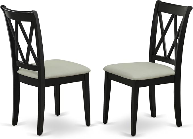 East West Furniture CLC-BLK-C Clarksville Dining Room Chairs by EastWestFurniture
