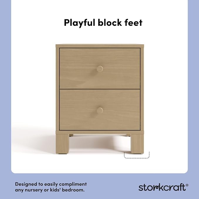 Storkcraft California 2-Drawer Nightstand – GREENGUARD Gold Certified, Premium - Image 6