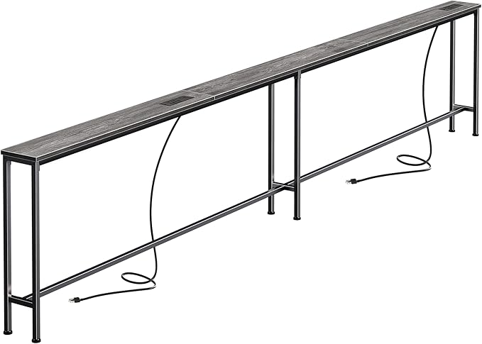 SUPERJARE 110.2 Inch Sofa Table by SUPERJARE